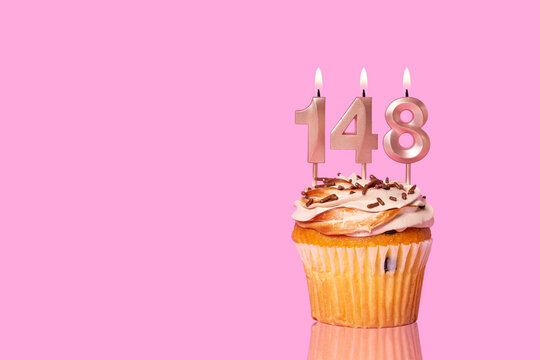 Birthday Cake With Candles Number 148