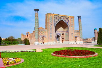 Registan Ulugh Beg Madrasah in Samarkand