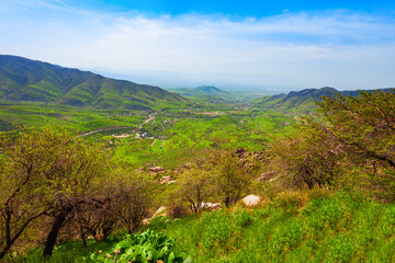 Mountain landscape between Samarkand and Shahrisabz