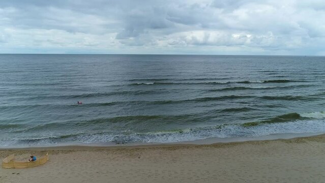 Baltic Sea Lukecin Morze Baltyckiea Aerial View Poland
