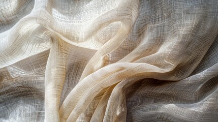 High quality photograph of a fabric with a light colored textured background