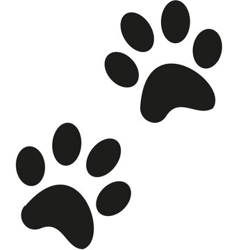 recommend clip art: 2 Paw icons. Dog, cat paw icon. Zoo, vet logo element. Paw print vector symbol.