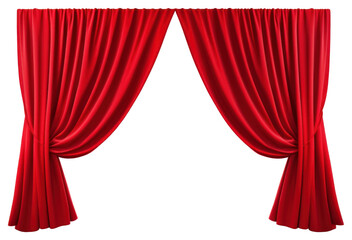 PNG Curtain red white background furniture. 