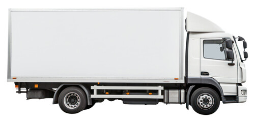 PNG  Truck trailer vehicle van white background.