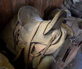 Dusty Old Horse Saddle