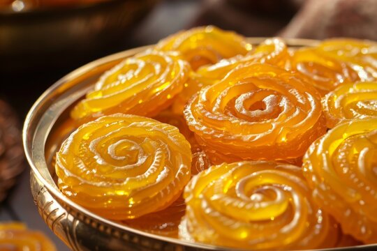 Famous Indian snack fafda jalebi originating from Gujarat