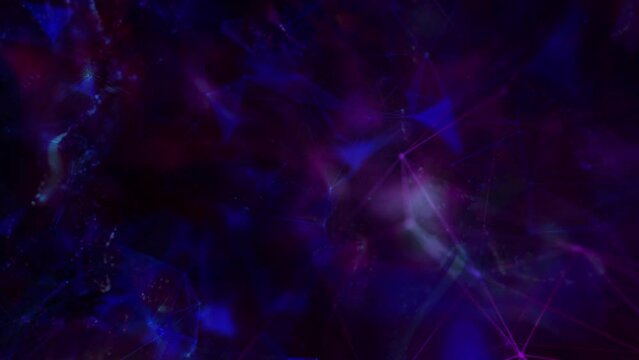 colorful plexus particles abstract background