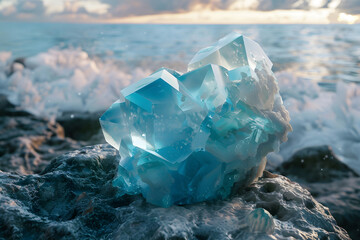 Obraz premium Harnessing the Power of Nature: Capturing the Beauty and Energy of Crystals, The Vibrational Healing of Crystals: Exploring the Therapeutic Properties of Gemstones, Healing Crystal Energies