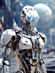 Best robotic alien picture by ai generated.