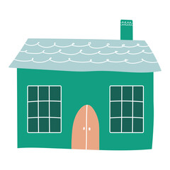 Cute House Illustration