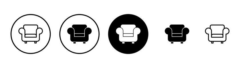 Sofa icon vector isolated on white background. sofa icon illustration. furniture