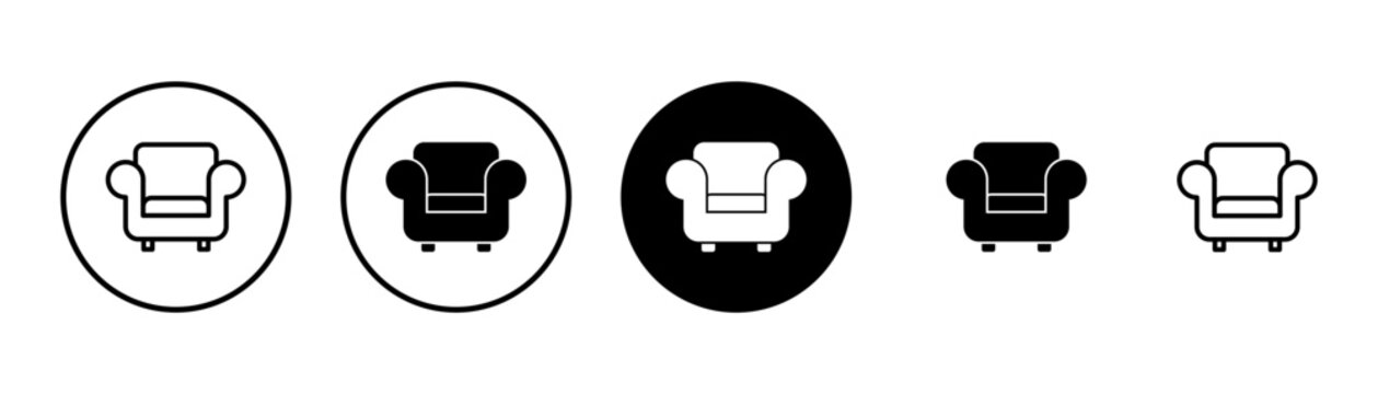 Sofa icon vector isolated on white background. sofa icon illustration. furniture