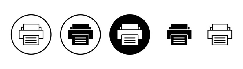 Printer icon vector isolated on white background. print icon. Fax vector icon.