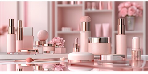 Industry, Beauty and Cosmetics: Cosmetic products, beauty treatments, and makeup. 
