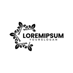 leaf icon logo design vector