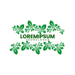 leaf icon logo design vector