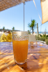 Orange juice on the beach, Praia Grande, Ferragudo