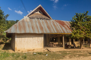 School in Namkhon village near Luang Namtha town, Laos