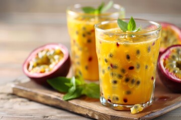Passion fruit smoothies a nutritious beverage