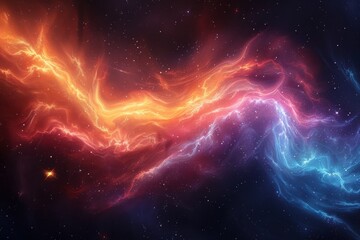 Cosmic energy: abstract space nebula artwork