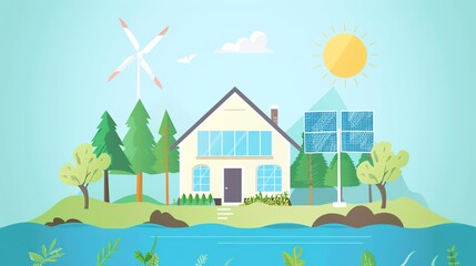 Naklejka premium Renewable Energy Education and Outreach Develop educational materials and outreach campaigns to raise awareness about renewable energy and empower individuals to take action Create interactive worksho