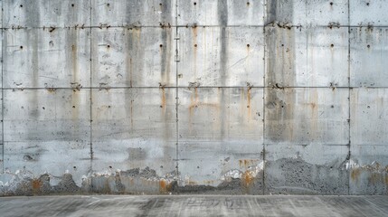 Texture of a concrete wall at a building site