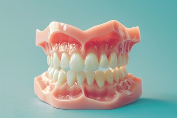 Obraz premium Adjusting denture teeth alignment