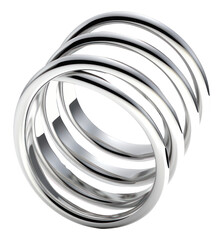 PNG  Spiral spring icon platinum jewelry silver. AI generated Image by rawpixel.