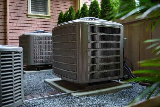 Air conditioning units and heat pumps for outdoor use