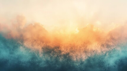 Blue Sky and Clouds Abstract Background with Sunlight Rays for Graphic Design Projects - obrazy, fototapety, plakaty
