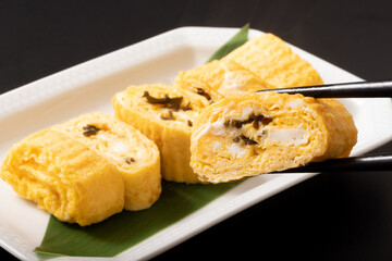塩昆布入りだし巻き卵