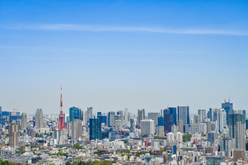 日本の首都東京の都市風景