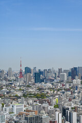 日本の首都東京の都市風景