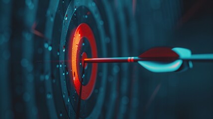 arrow hit the highlighted target