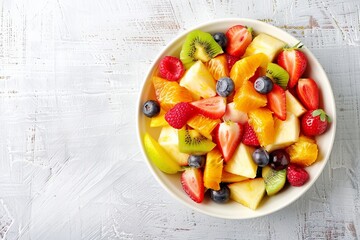 Fresh and healthy fruit salad