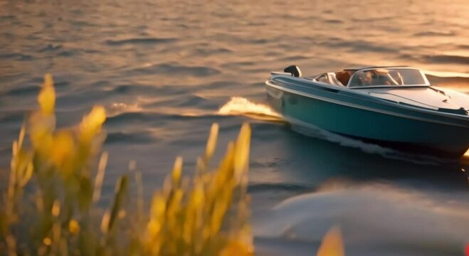 3d view of Sunset Lake Speedboat