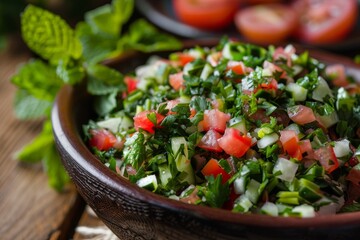 Tabbouleh a Middle Eastern salad