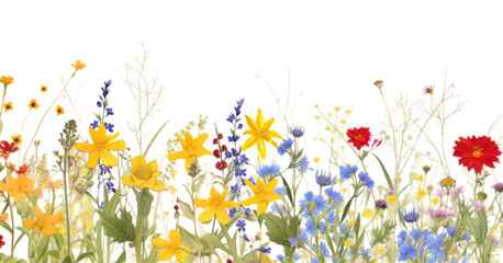 PNG Wildflower border backgrounds outdoors nature.