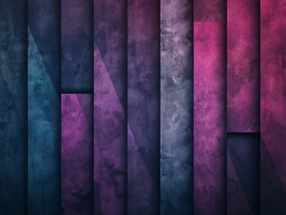 An AI presents colored lines on a dark abstract background, featuring lightbox style, fragmented icons, and metallic finishes in shades of light magenta and light indigo.