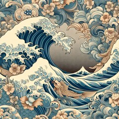 Unrealistic Big Wave  - obrazy, fototapety, plakaty