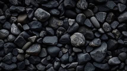 black background made of rocks
