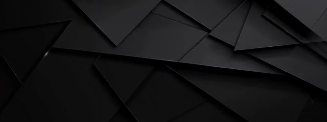 Foto op Canvas Sleek Simplicity: Modern Minimalist Black Abstract Backgrounds © yuchen