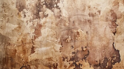Obraz premium Texture of weathered canvas paper showing brown stains