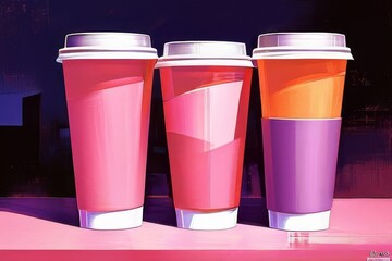 a paper cup mockup Blank Coffee paper mug mock up cover