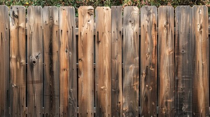 County style wooden fence. - obrazy, fototapety, plakaty