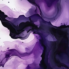 Abstract background in Chinese ink style , black purple colors