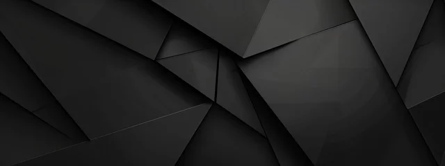 Foto op Canvas Sleek Simplicity: Modern Minimalist Black Abstract Backgrounds © yuchen