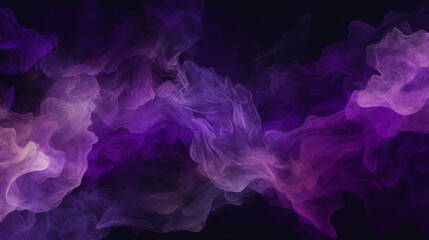 Abstract background in Chinese ink style with a black background and purple colors