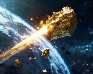 An asteroid made of gold is hurtling towards Earth.