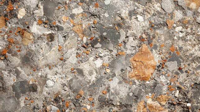 Granite Slabs Background with a Solid Granular Structure of Quartz Feldspar and Mica
